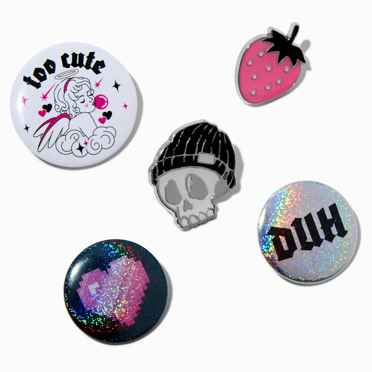 DIY Edgy Pin Set - 5 Pack,