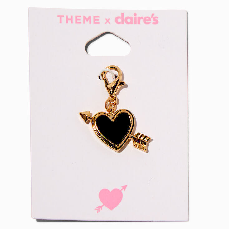 T H E M E x Claire&#39;s Black Heart Charm,