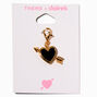 T H E M E x Claire&#39;s Black Heart Charm,