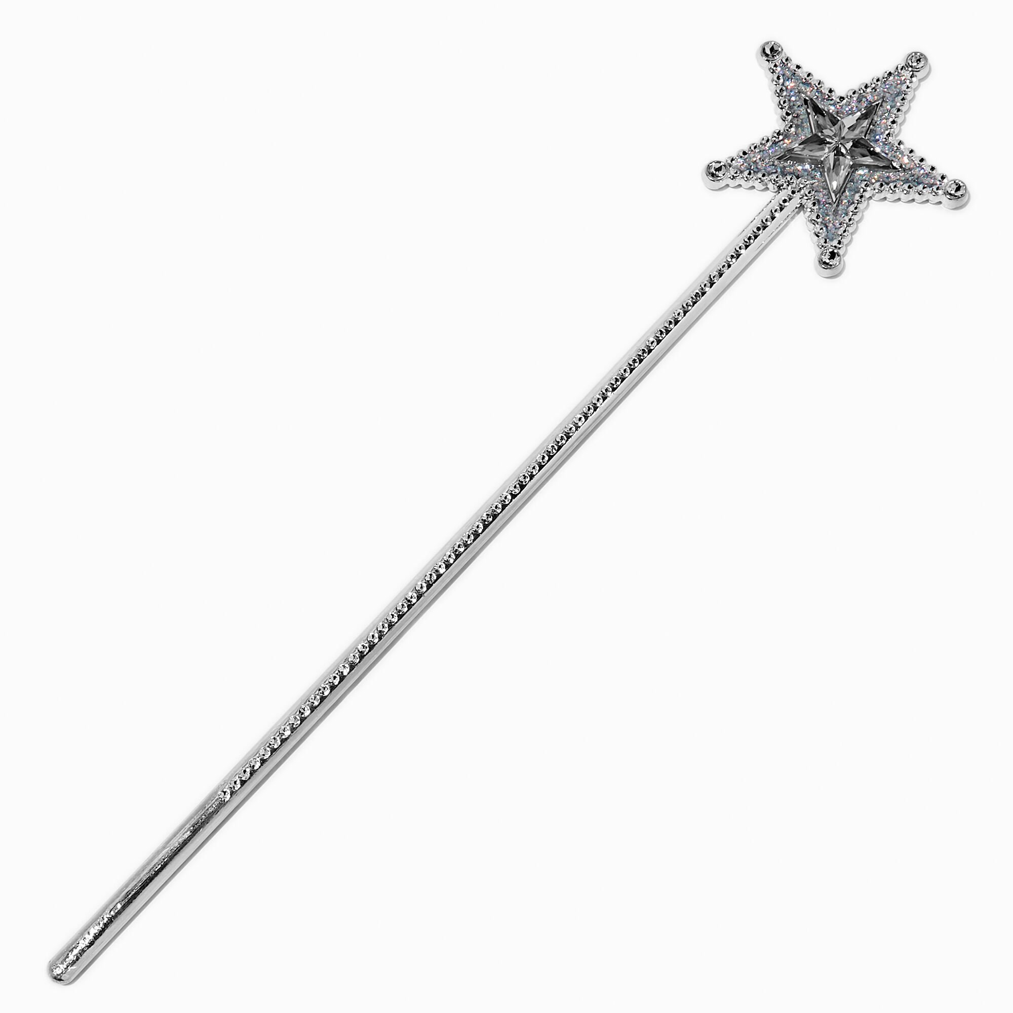Claire's Club Starry Silver-tone Wand,
