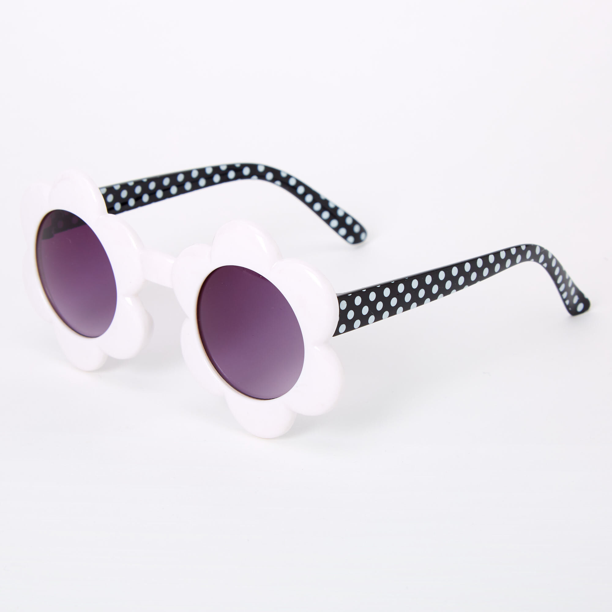 Claire s Club Daisy Sunglasses White
