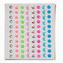 Glow in the Dark Hair Gems - 80 Pack,