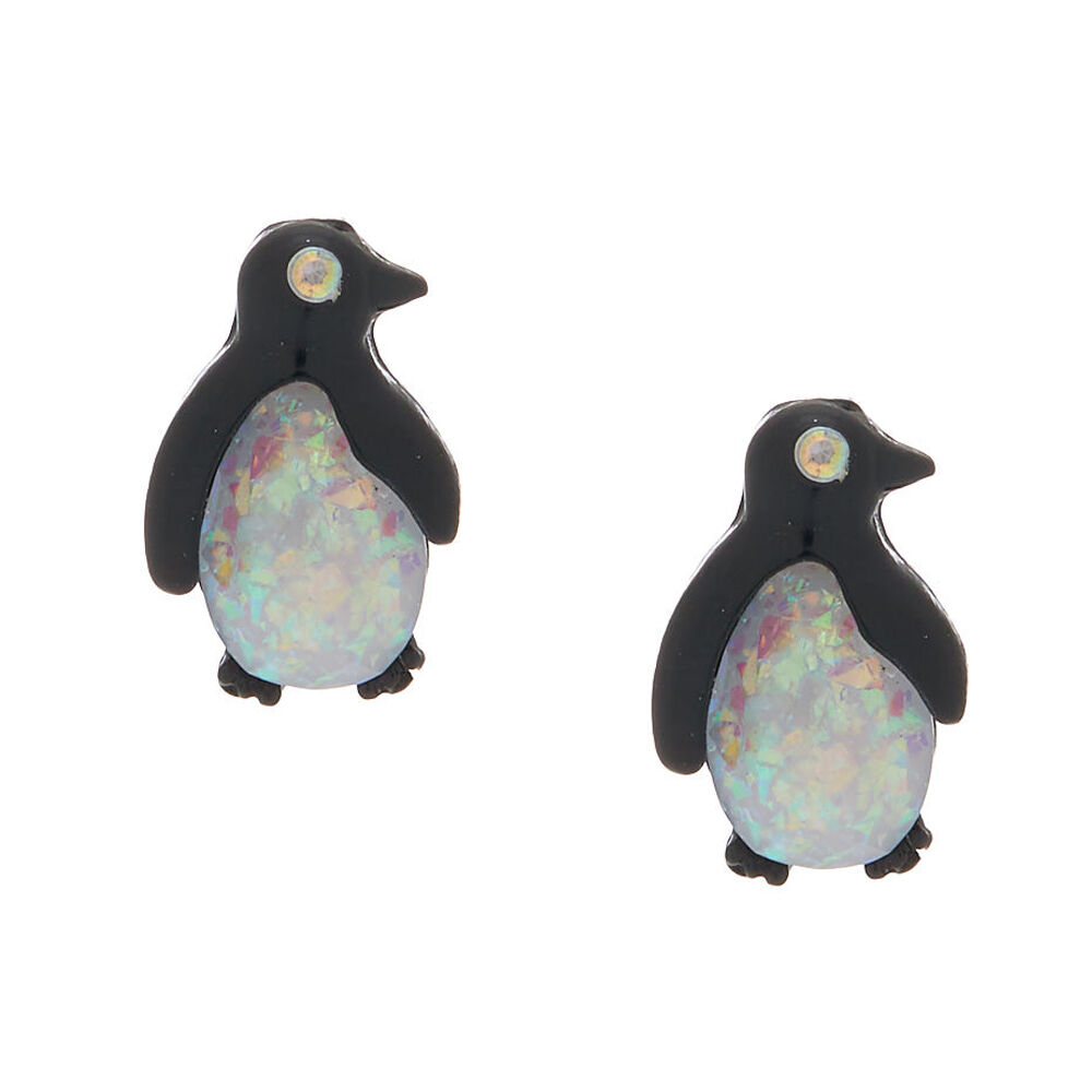 Penguin top earrings claire's