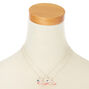 Best Friends Donut Saturn Pendant Necklaces - Pink, 2 Pack,