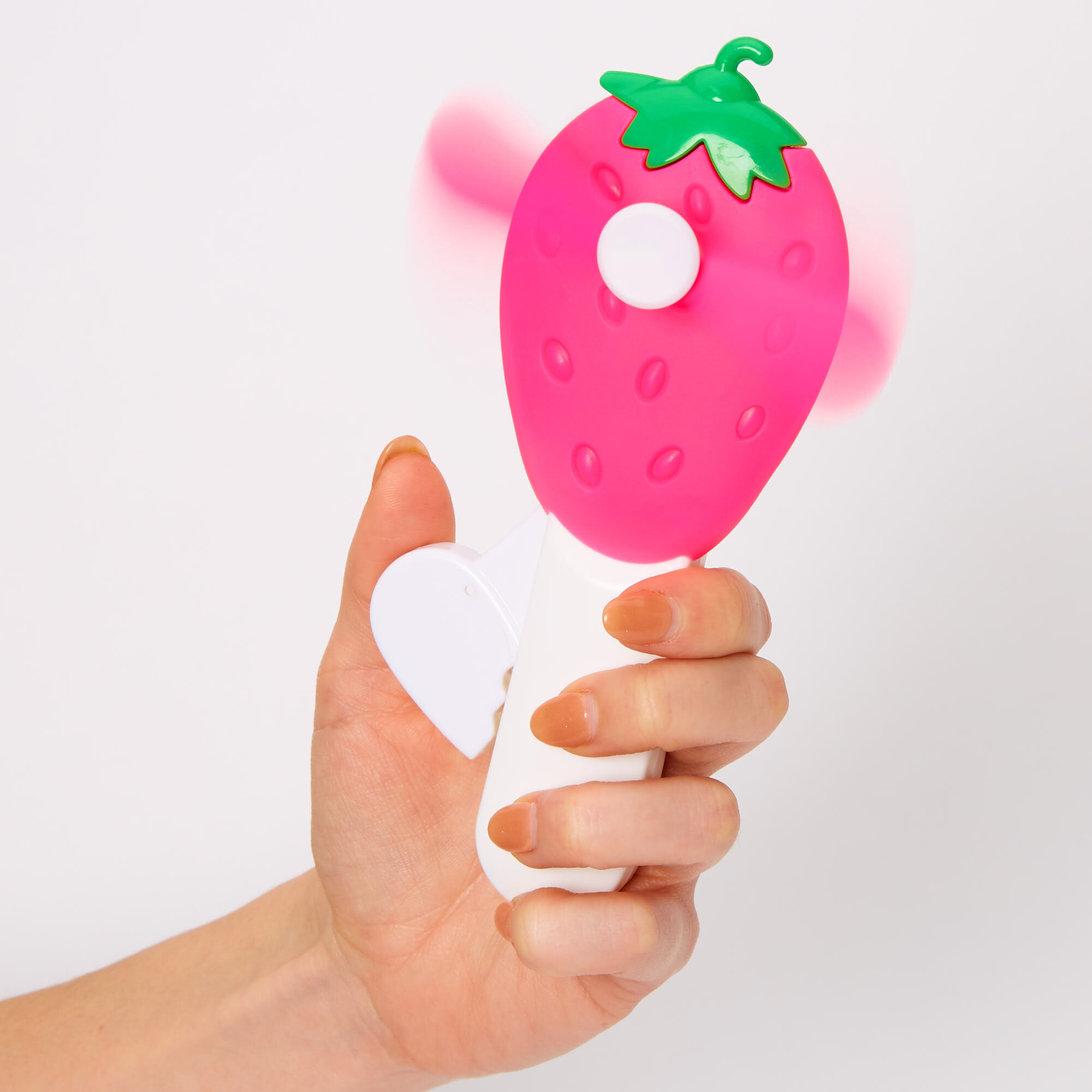 Ventilateur jouet fraise - Rose,
