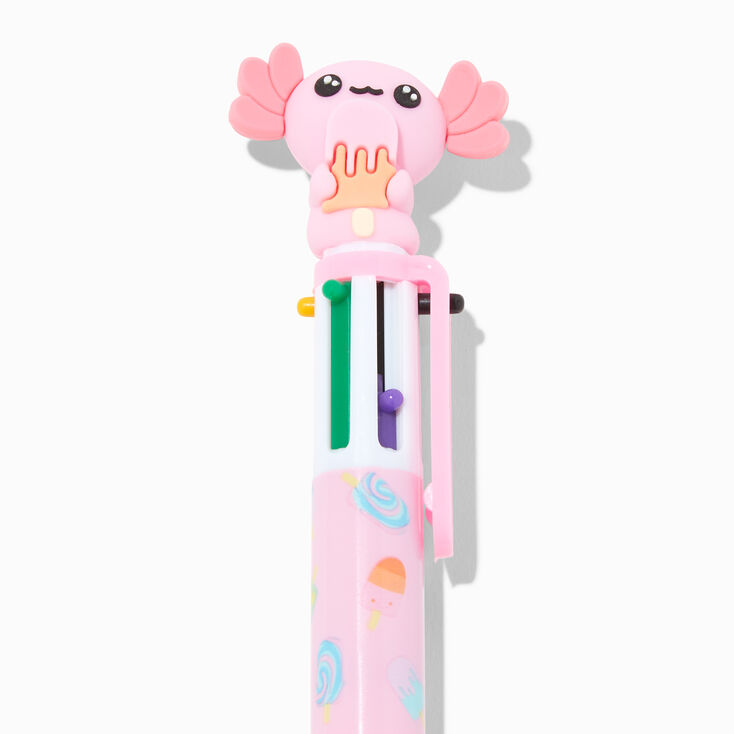 Pink Axolotl Multicoloured Pen,