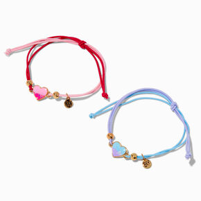 Best Friends Ombr&eacute; Heart Adjustable Bracelets - 2 Pack,