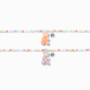 Best Friends UV Color-Changing Gummy Bears&reg; Beaded Choker Necklaces - 2 Pack,
