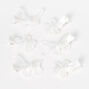 Claire&#39;s Club Crochet Butterfly Hair Clips - 6 Pack,