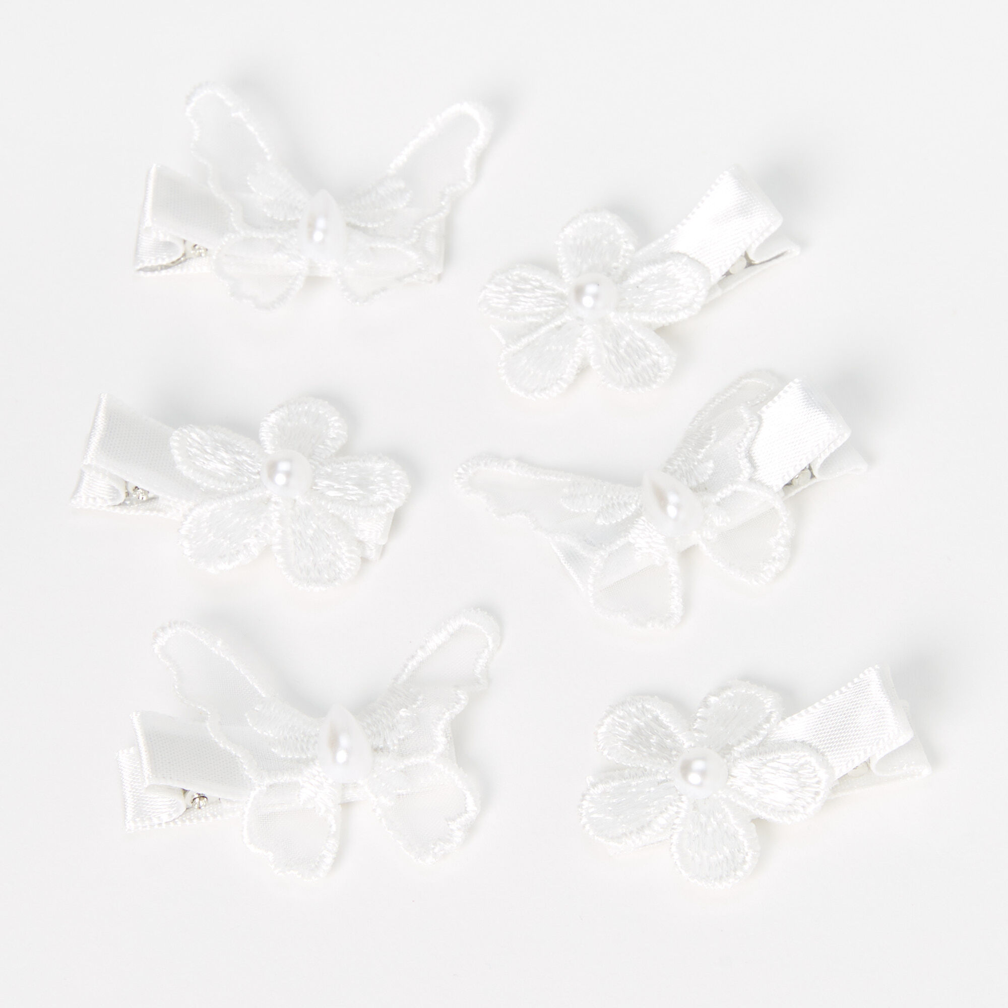 View Claires Club Crochet Butterfly Hair Clips 6 Pack information