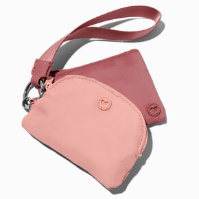 Mauve Nylon Coin Purse Set - 2 Pack,