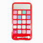 Pink Polka Dot Bling Red Cell Phone Makeup Set,