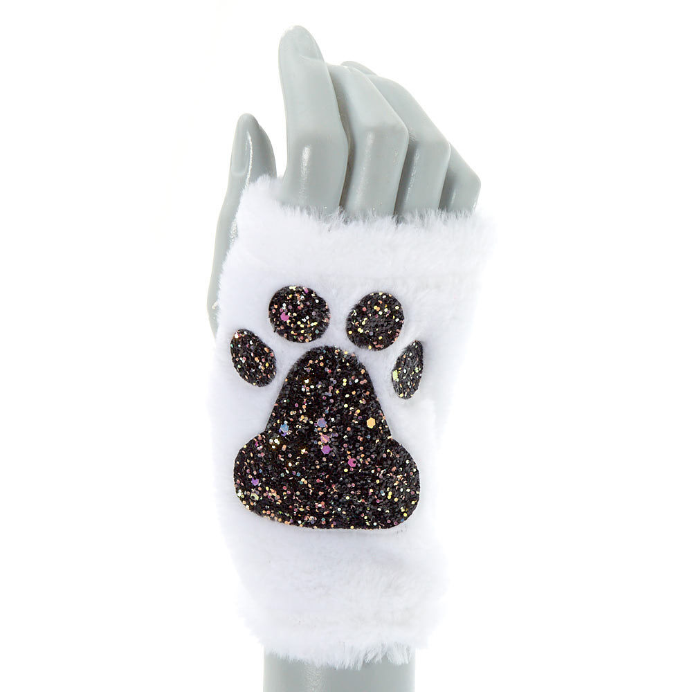 Furry Cat Costume Set - White, 3 Pack,