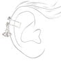 Silver 14G Embellished Evil Eye Belly Ring,