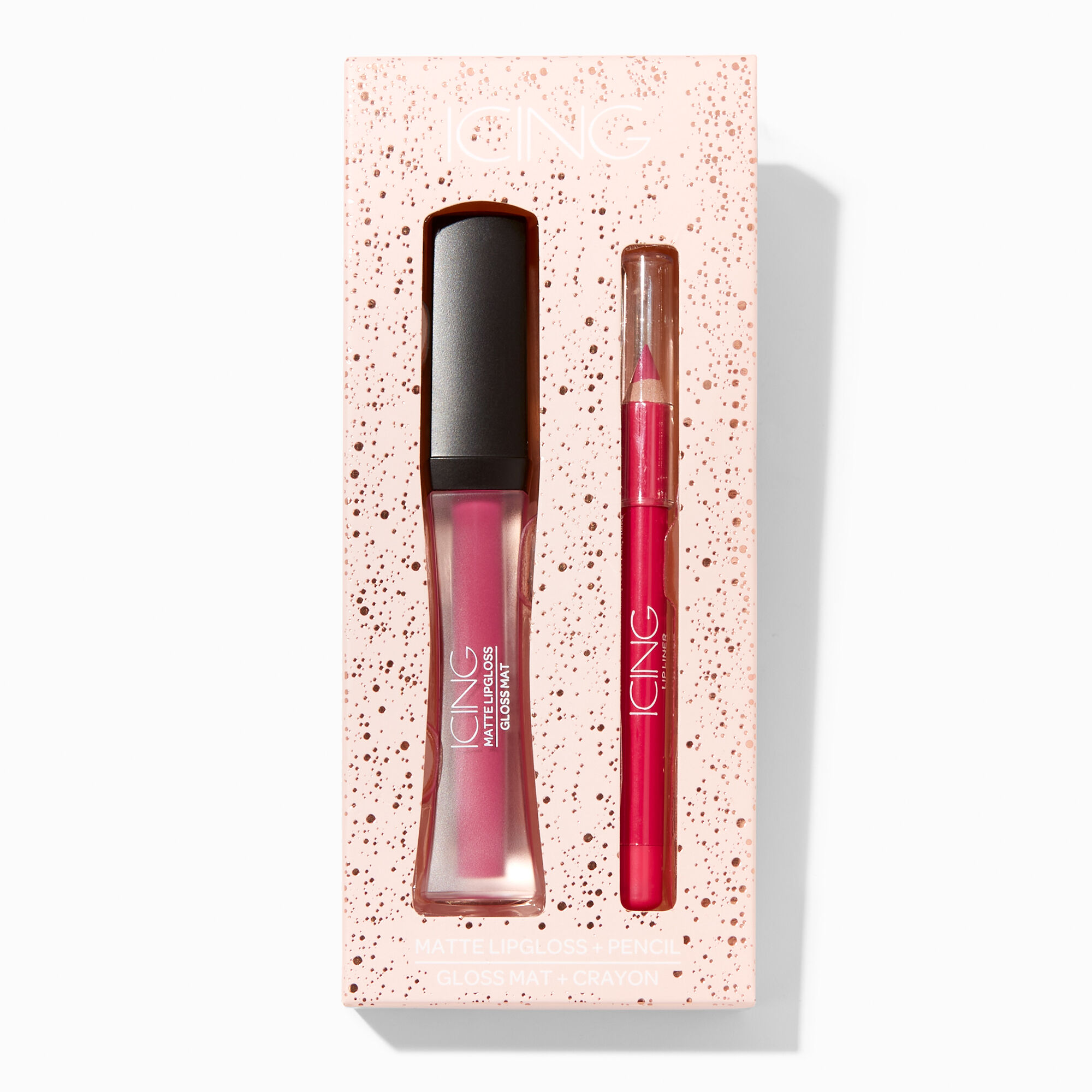 View Claires Matte Lip Gloss Set 2 Pack Fuchsia information