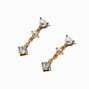 C LUXE by Claire&#39;s 18kt Gold Plated Cubic Zirconia Opal Pearl Micro Drop Earrings,