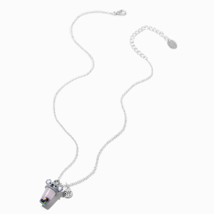 Best Friends Kitty &amp; Koala Bubble Tea Shaker Pendant Necklaces - 2 Pack,