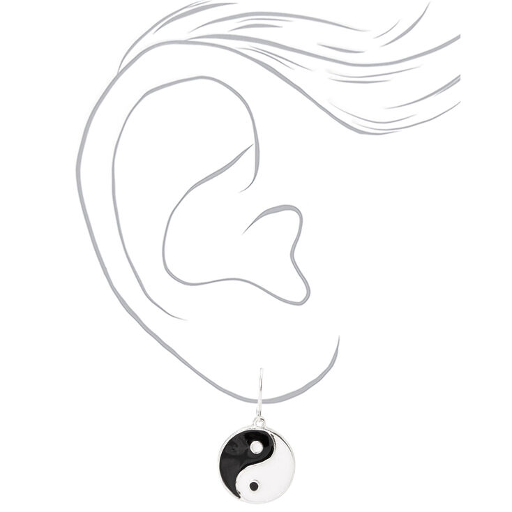 Yin Yang 0.5&quot; Drop Earrings,
