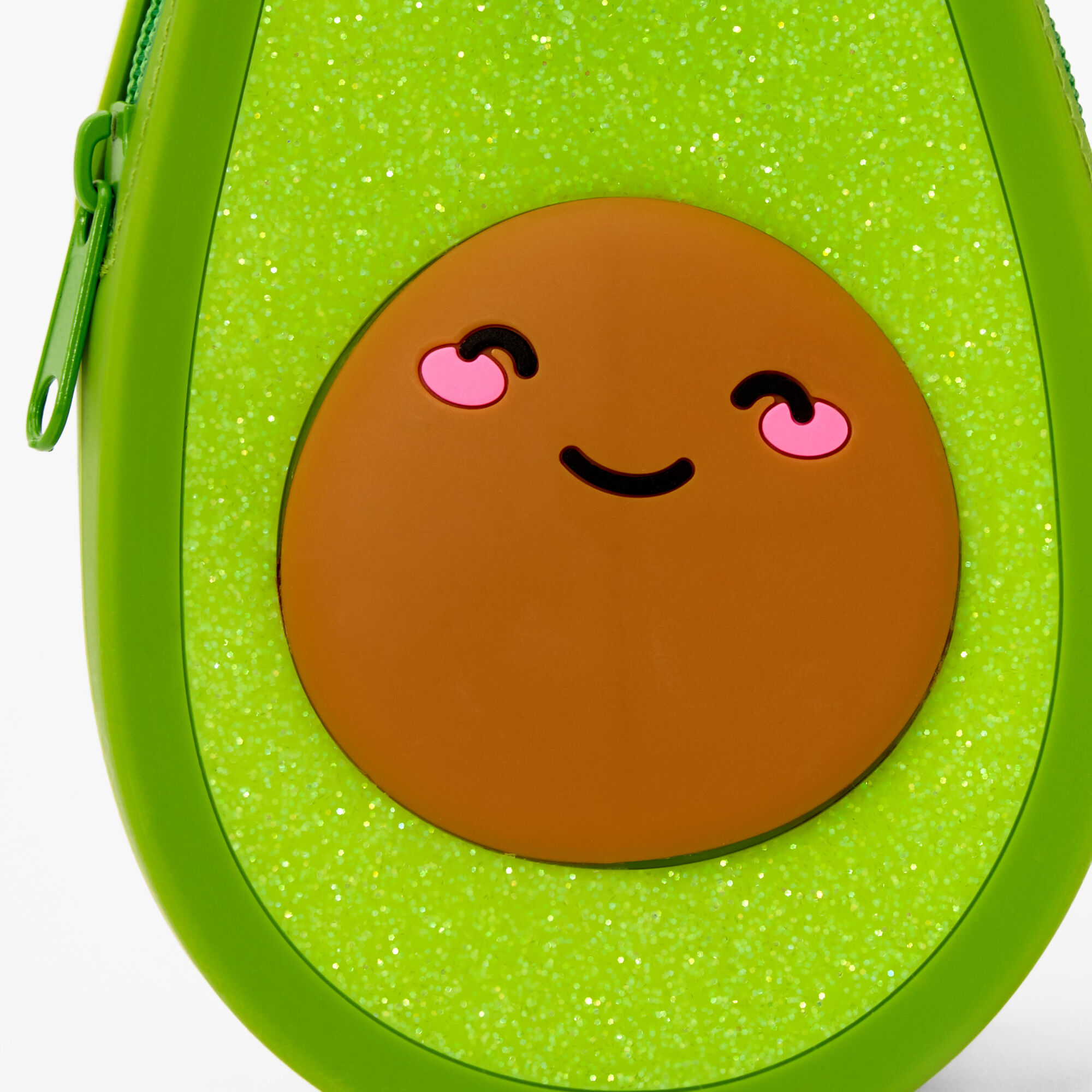 Glitter Avocado Pencil Case - Green,