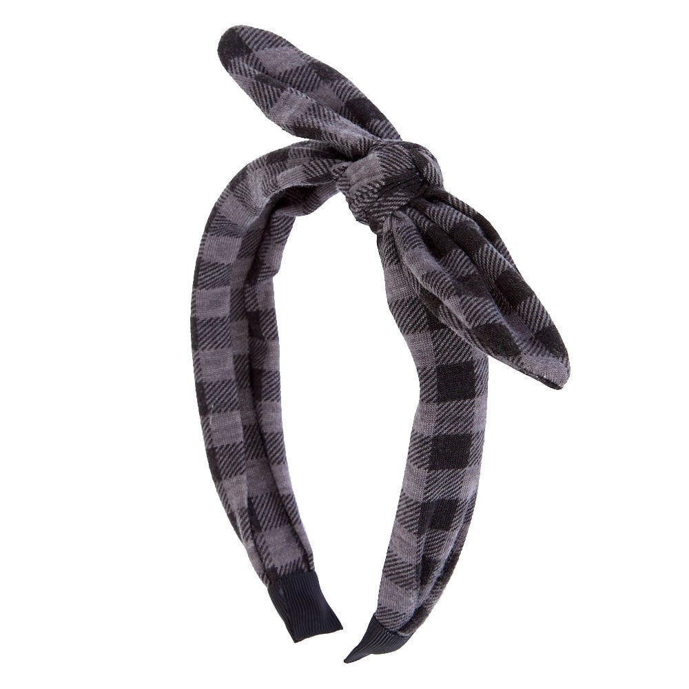 Headband buffle noir et gris,