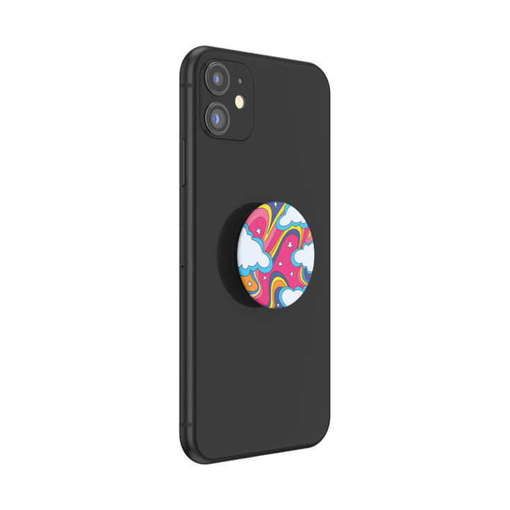 PopSockets&reg; PopGrip - Groovy Rainbow,