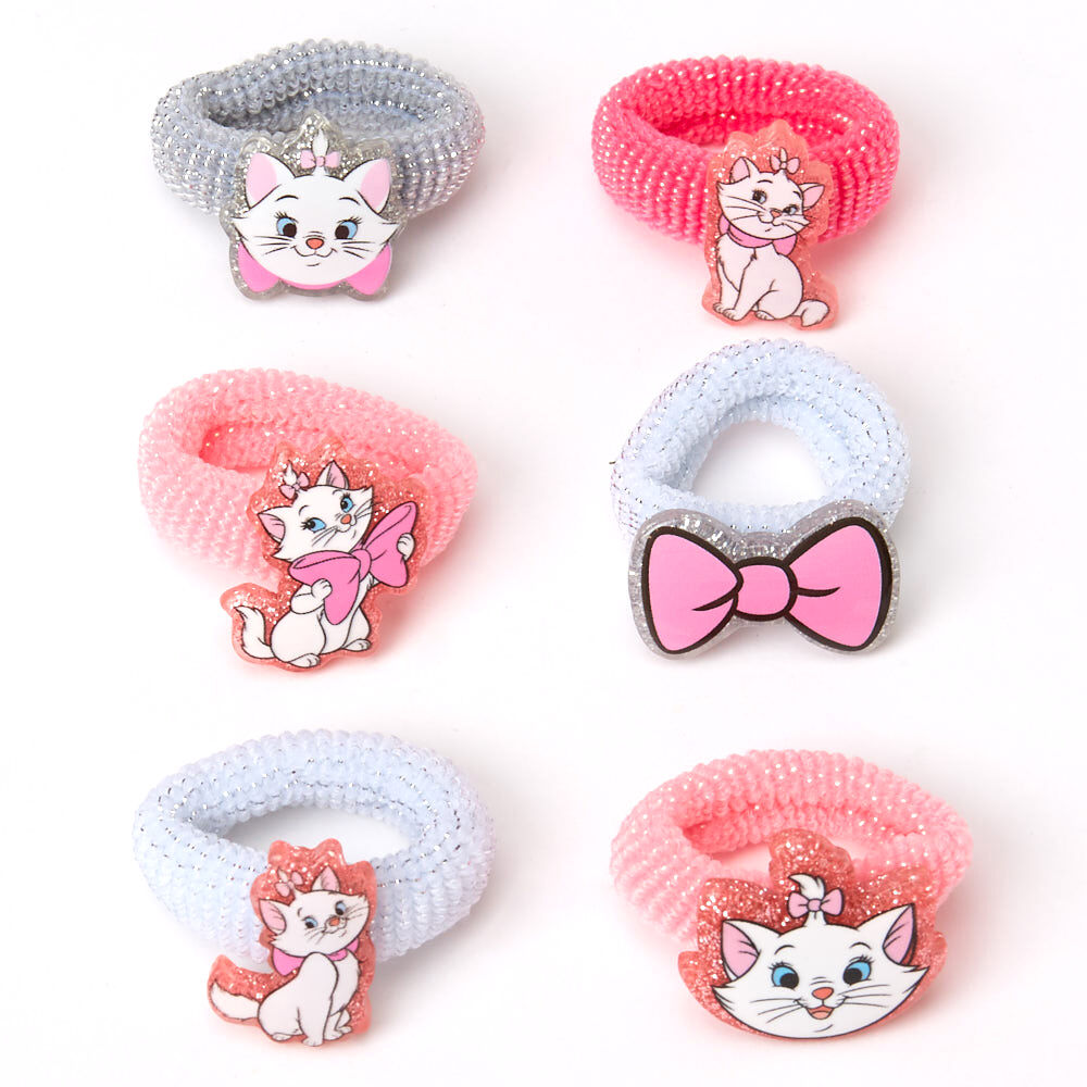©Disney Animals Marie Glitter Hair Bobbles – Pink, 6 Pack,