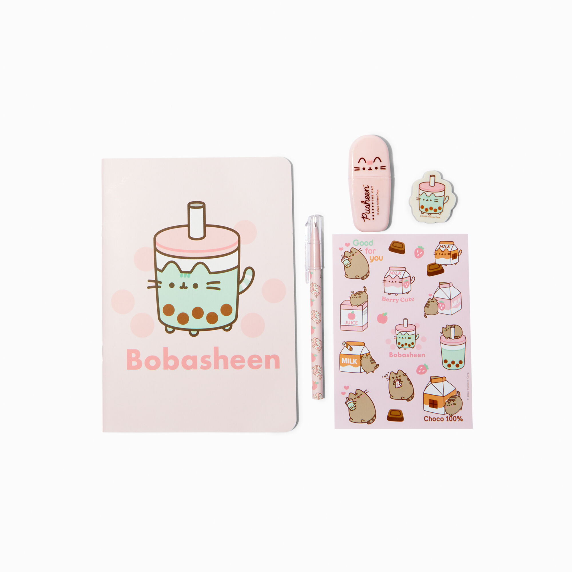 Ensemble d’articles de papeterie Pusheen® Sips - Lot de 5,