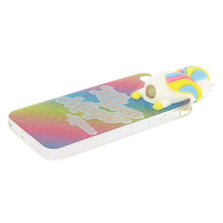 Coque de portable licorne en relief &laquo;&nbsp;Let&#39;s Poop Magic&nbsp;&raquo; - Compatible avec iPhone 6/7/8,