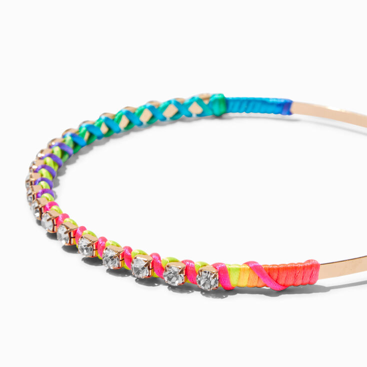 Rainbow Gem Metal Headband,