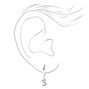 Silver Initial Earring Stackables Set &#40;3 Pack, S&#41;,