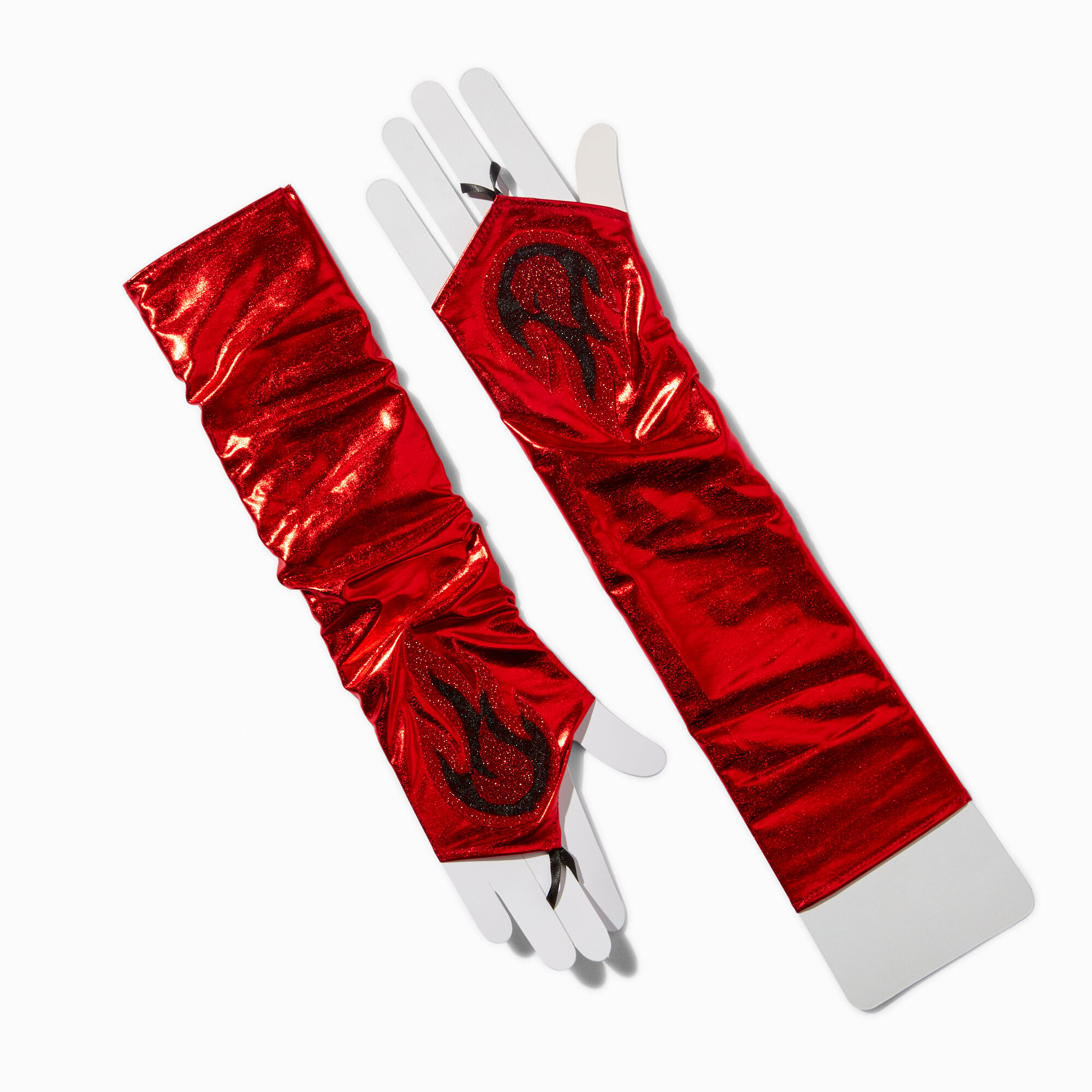 Claire's Mitaines longues flammes diable