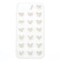 Iridescent Hearts Phone Case - Clear,