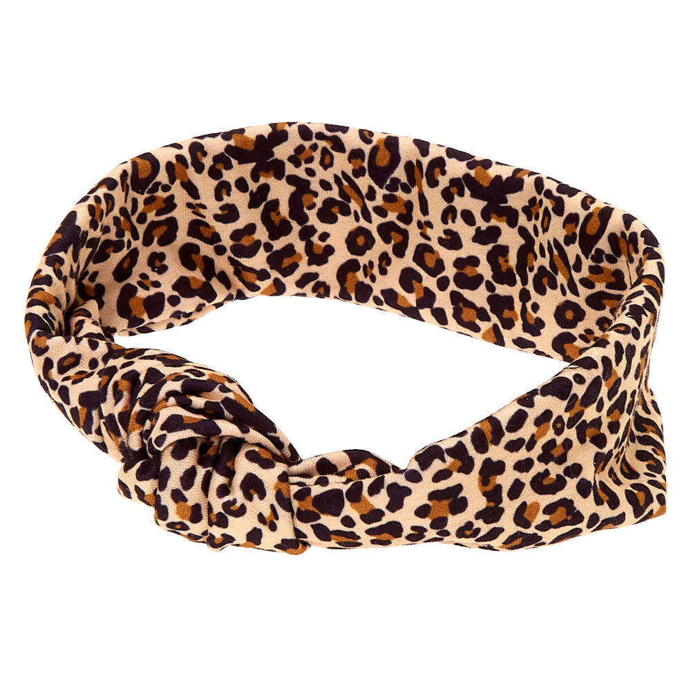 leopard print head wrap