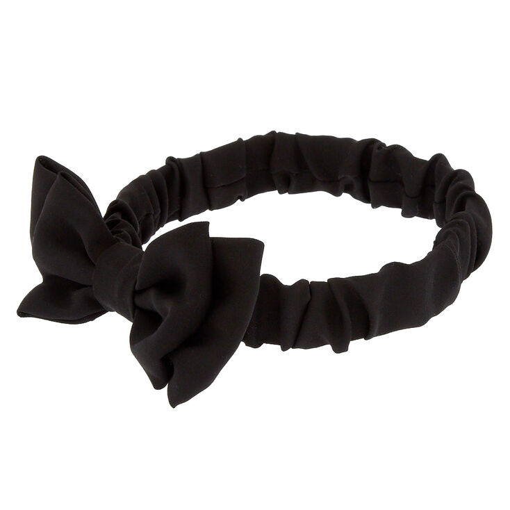 Black Bow Headwrap | Claire's US