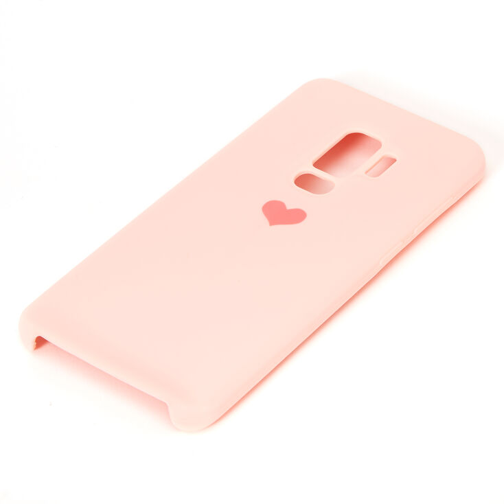 Pink Heart Phone Case - Fits Samsung Galaxy S9 Plus,