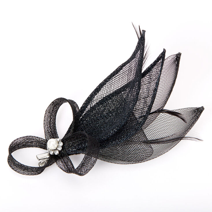 Barrette &agrave; cheveux bibi goutte ornement&eacute;e - Noir,