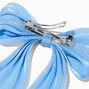 Blue Organza Hair Bow Clip,
