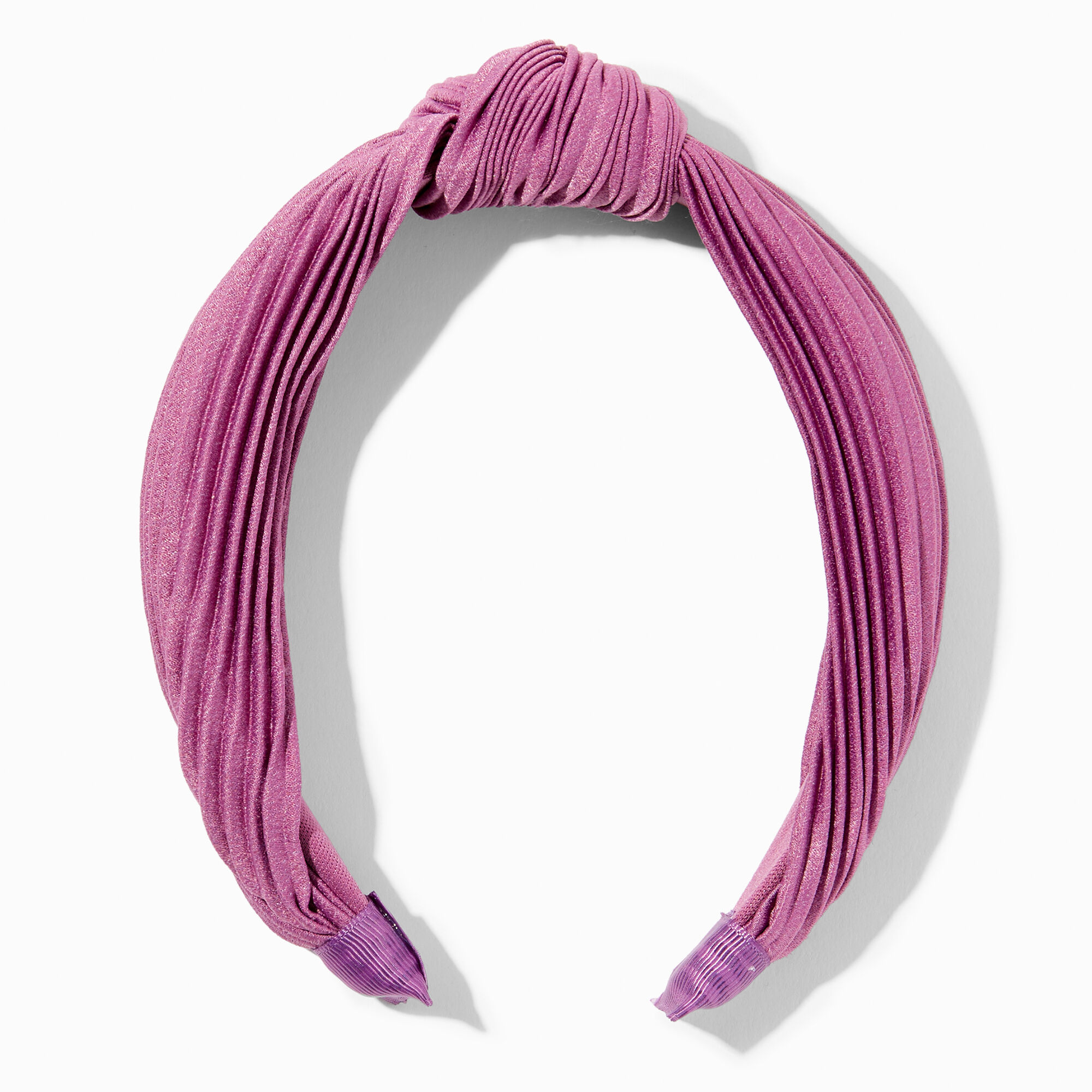 View Claires Lavender Pleated Knotted Headband information