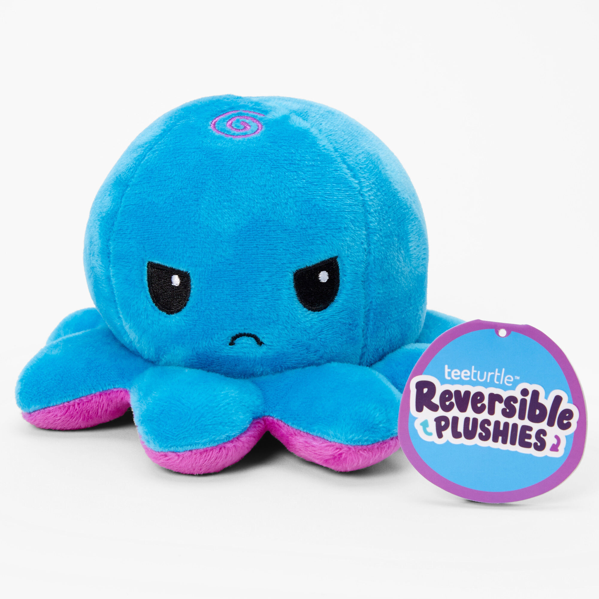 TeeTurtle Reversible Plushies Blue Purple Octopus Claire s
