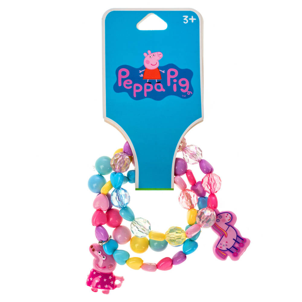 Peppa pig necklace bracelet set clearance