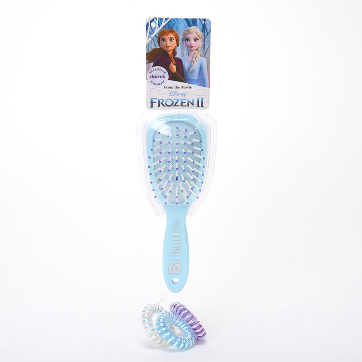 Claire's Élastiques spirale et brosse à cheveux La Reine des Neiges 2 ©Disney- Lot de 4