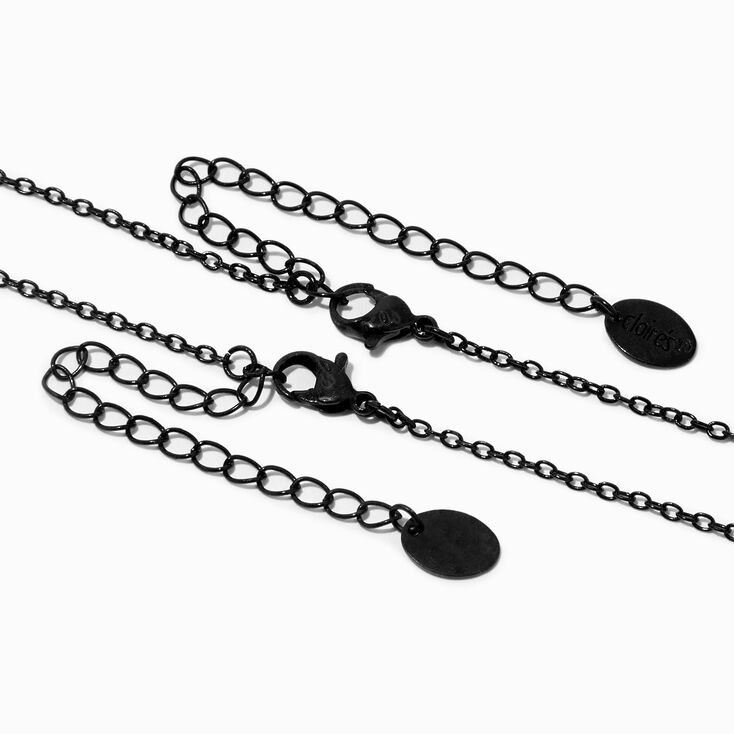 Best Friends Black Celestial Pendant Necklaces - 2 Pack ,