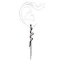 Black 3.5&quot; Crystal Snake Drop Earrings,