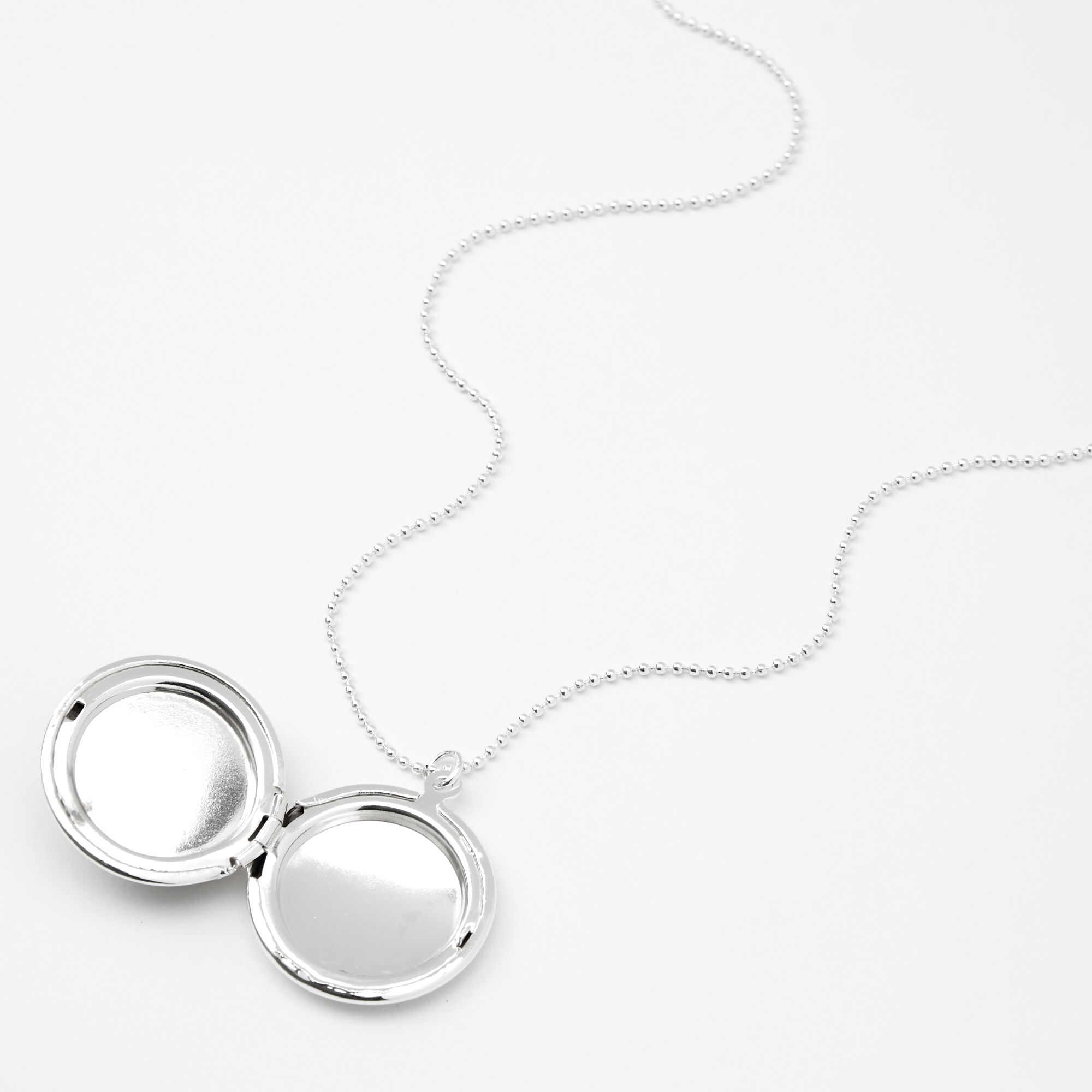 Tie-Dye Locket Necklace - Silver,