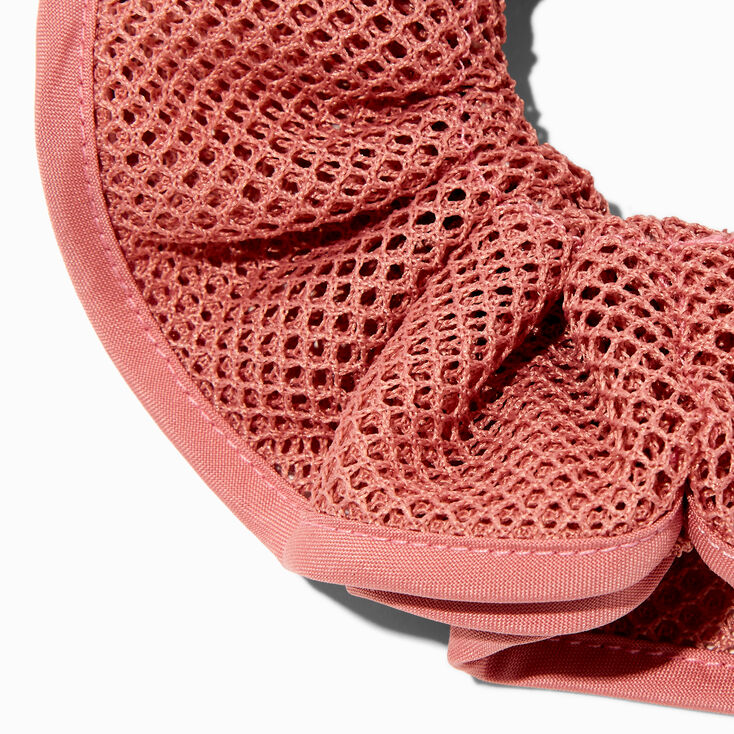 Mauve Mesh Hair Scrunchie,