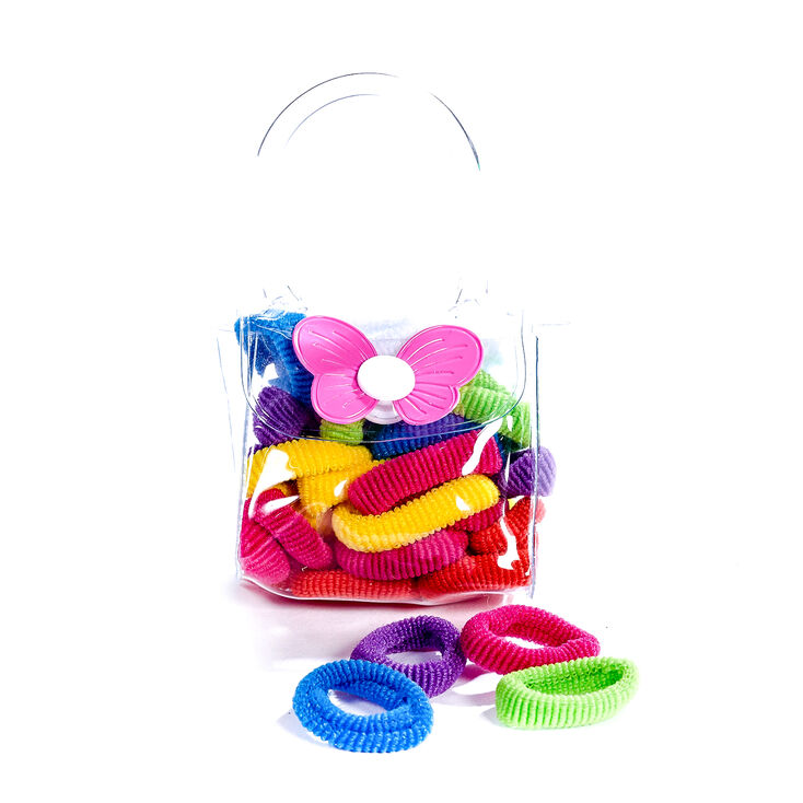 Claire&#39;s Club Rainbow Hair Bobbles in a Bag - 38 Pack,