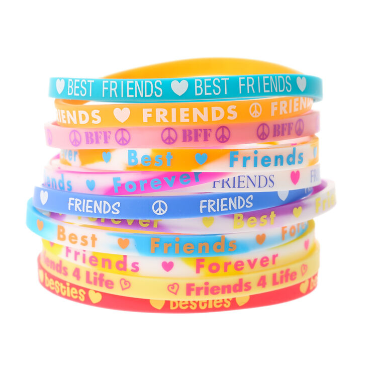 Neon Band Friendship Bracelets - 12 Pack,