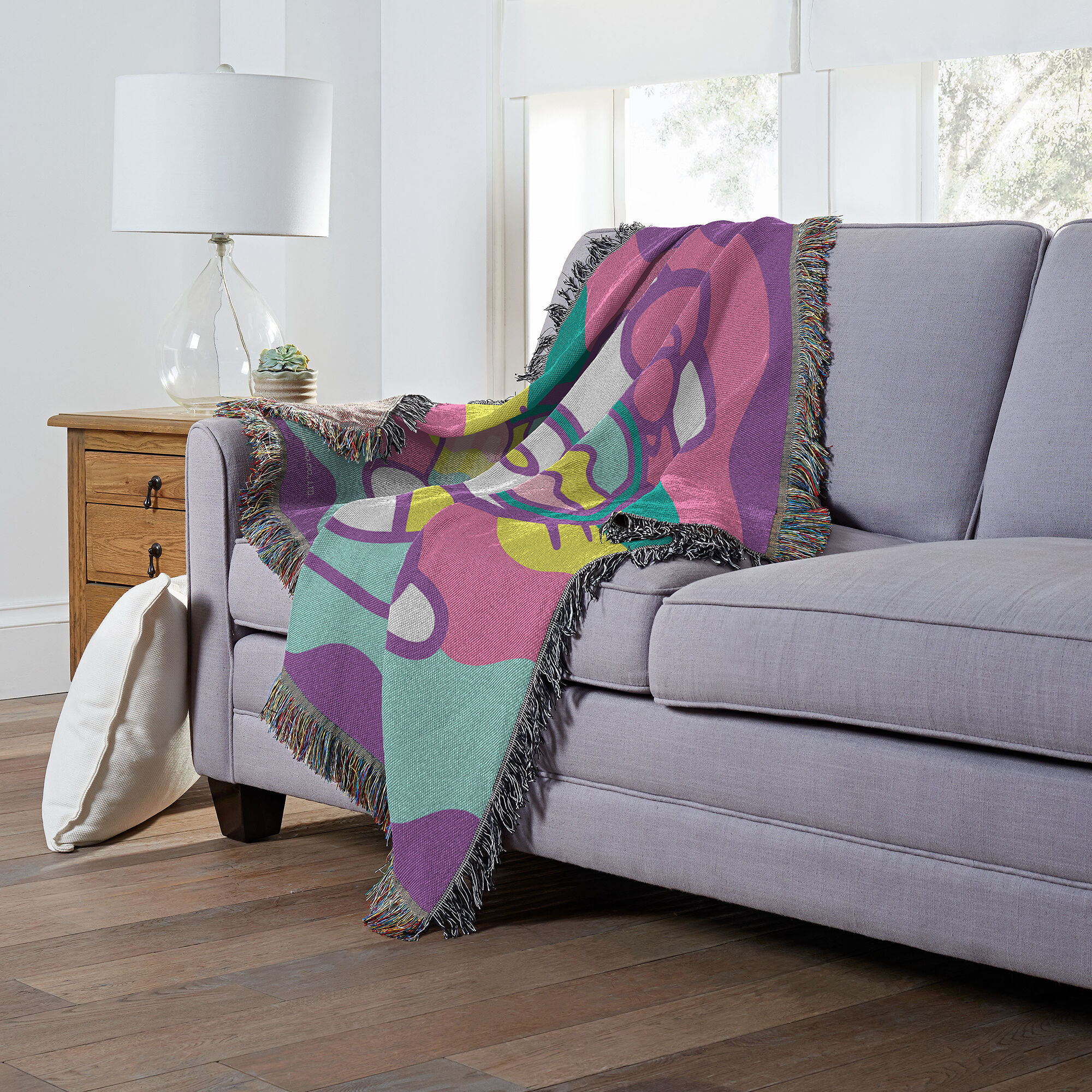 Hello Kitty® Cool Kitty Woven Tapestry Throw Blanket (ds),