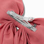 Boho Rose Long Tail Hair Bow Clip,