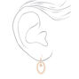 Gold 1.5&quot; Filigree Frame Drop Earrings,